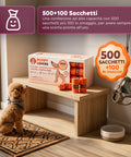 600 Sacchetti per Cani Biodegradabili per Bisogni – Formato Scorta 500+100 Omaggio – 40 Rotoli da 15 Sacchetti – Dimensioni 22x33cm Spessore 0,01 mm