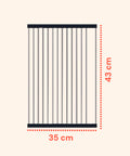 Scolapiatti Arrotolabile in Acciaio Inox 43x35 cm – Resistente e Antiscivolo