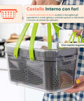 Affetta Verdure 10 in 1 – Tagliaverdure con Cestello Raccolta