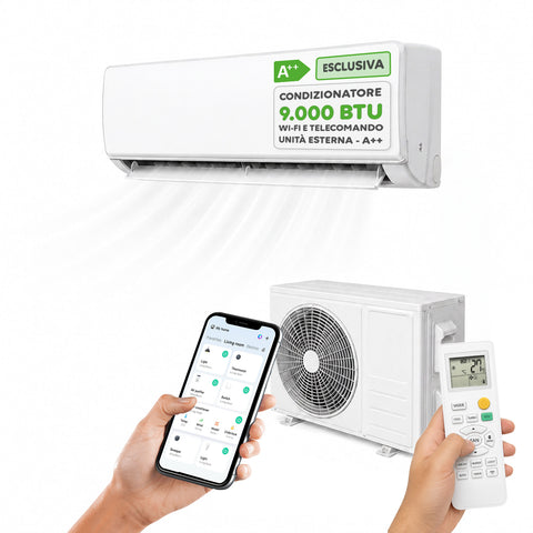 Κλιματιστικό monosplit inverter 9000/12000/18000 BTU A++ με αέριο R32 και Wi-Fi