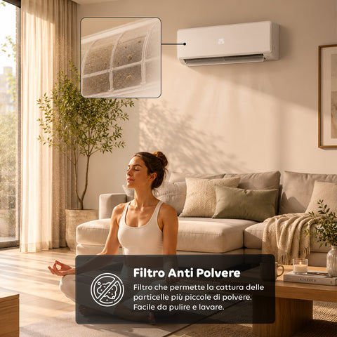 Κλιματιστικό monosplit inverter 9000/12000/18000 BTU A++ με αέριο R32 και Wi-Fi