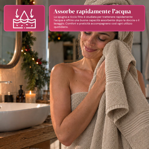Σετ 3 πετσετών από 100% βαμβάκι – τριάδα πετσετών μπάνιου με μπανιέρας 90x140, πετσέτα 60x100 και πετσέτα επισκεπτών 40x60 cm, απαλές και απορροφητικές, 6 χρώματα