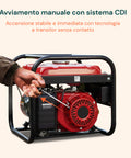 Gruppo Elettrogeno Portatile Doppia Uscita 220V / 380V per Campeggio e Cantiere