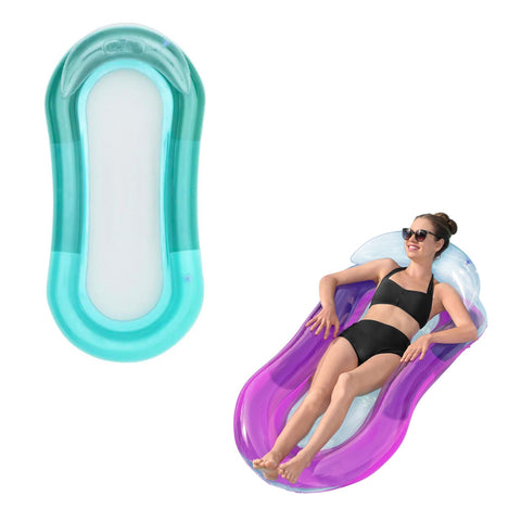 Φουσκωτή ξαπλώστρα Aqua Lounge 160x84cm με δίχτυ και εργονομικό προσκέφαλο