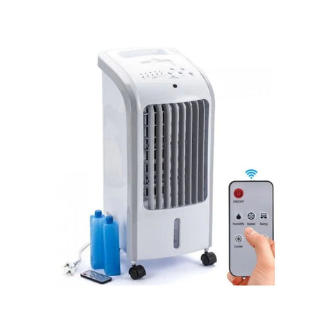 Ανεμιστήρας ψύξης 80w, παροχή αέρα 300m³/H, 3 ταχύτητες και δοχείο 4l για νερό και πάγο
