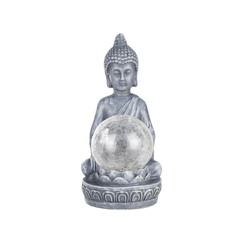 Φωτιστικό Buddha Led σε σχήμα σφαίρας, πολύχρωμο, από πολυρητίνη 20x8cm
