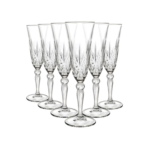 Σετ 6 ποτηριών flute 16cl Melodia Rcr