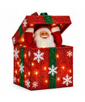 saint joy pacco regalo luminoso con babbo natale musicale e animato h30 cm ean 8056819081596