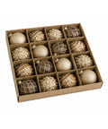 saint joy palline di natale set 16 pezzi assortiti a6 cm oro o argento ean 8050043128249