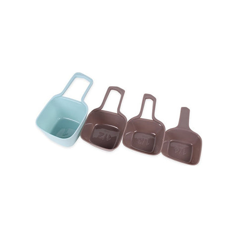 Σετ 4 μεζούρων από PVC 60ml/80ml/125 Ml/250ml