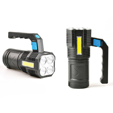 Φακός camping με 4 LED 180lm, πλευρικό φως 150lm, επαναφορτιζόμενος μέσω USB
