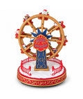 saint joy ruota panoramica natalizia con luci led musica e movimento rotante 2 colori decorazione natale animata altezza 26 cm base 22 cm plastica ean 8056819080872