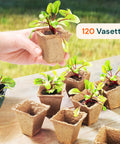 zendea vasetti in torba biodegradabili per semina e trapianto set 120 pezzi ean 8050030810546