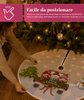 saint joy copri base albero di natale a120 cm in peluche 4 fantasie ean 8050043128331