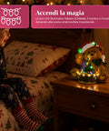 saint joy orsetto di natale luminoso con trenino rotante e carillon teddy xmas bear station decorazione natalizia led in poliresina 205 cm ean 8050043127662