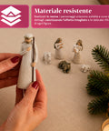 saint joy presepe moderno 6 pezzi in resina effetto intagliato ean 8050043128164
