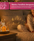 saint joy santa ginger decorazione natalizia babbo natale pan di zenzero santa ginger con luci led musica e porta apribile casetta luminosa in resina 206 cm ean 8050043127631