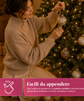 saint joy palline di natale set 16 pezzi assortiti a6 cm oro o argento ean 8050043128249