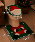 saint joy copriwater natalizio set 2 pezzi babbo natale con tappeto verde ean 8050043128034