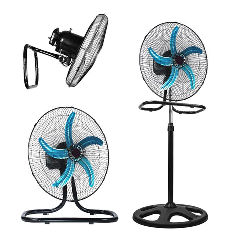 Ανεμιστήρας 50W 3 σε 1 για τοίχο, τραπέζι και δάπεδο με μεταλλικά πτερύγια 50 cm