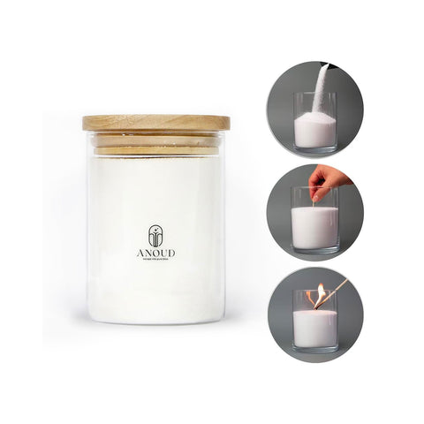 Κερί σε σκόνη DIY 450g με 10 φυτίλια – Φυσικό και εύκολο στη χρήση