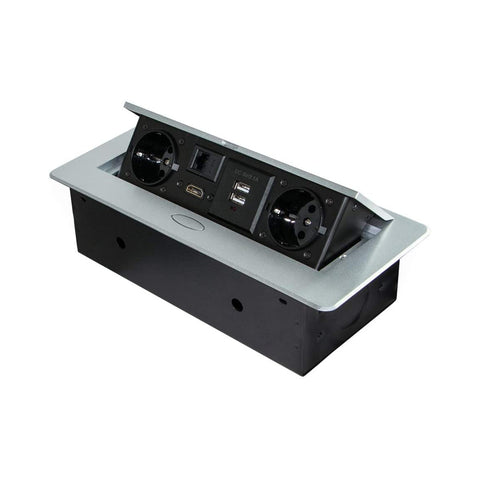 Εντοιχιζόμενη μονάδα πολλαπλής πρίζας 265x120mm