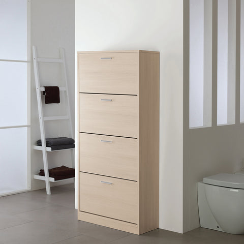Παπουτσοθήκη από ξύλο λάρικας με 4 θήκες 156cm