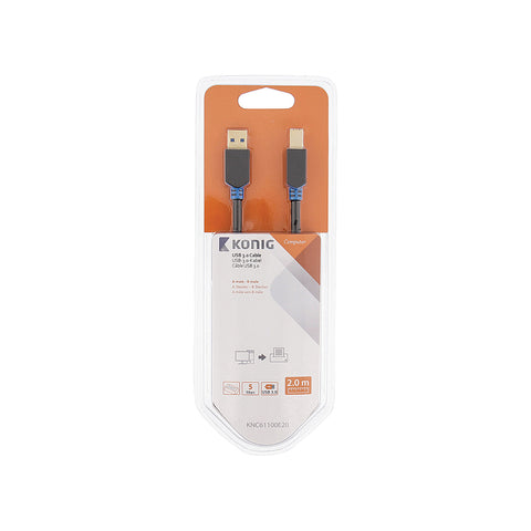 Καλώδιο Usb 3,0 αρσενικό A - αρσενικό B 2m
