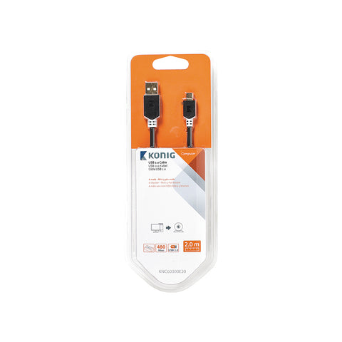 Καλώδιο Usb αρσενικό - Mini αρσενικό 5pin 2m