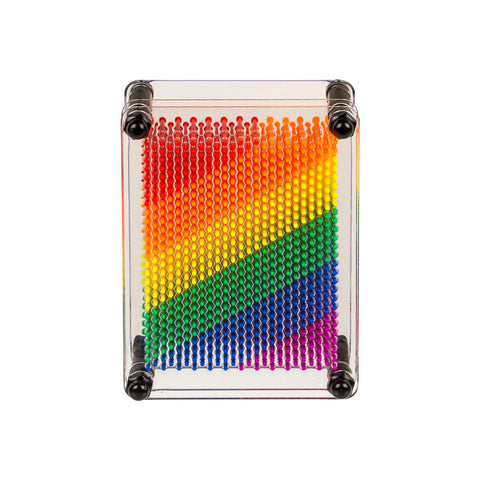 Pin Art, κινητό γλυπτό με καρφιά, Pride ουράνιο τόξο 12x9cm