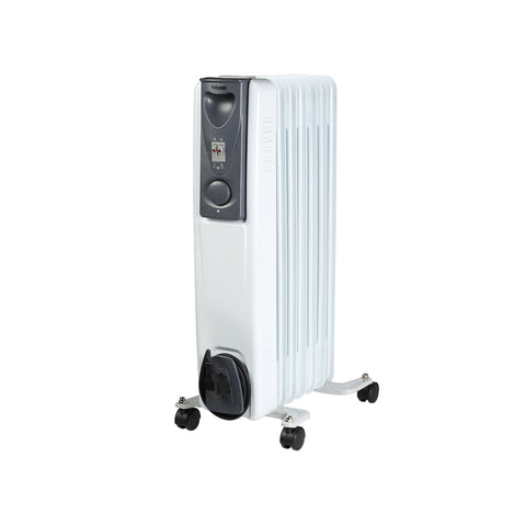 Καλοριφέρ λαδιού 7 στοιχείων λευκό 1500w