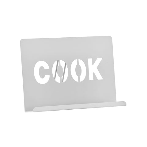 Στήριγμα βιβλίου μαγειρικής σε λευκό χρώμα