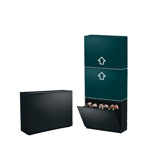 immagine-4-belli-e-forti-scarpiera-liscia-a-parete-16x515x39cm-nera-ean-8001499307009